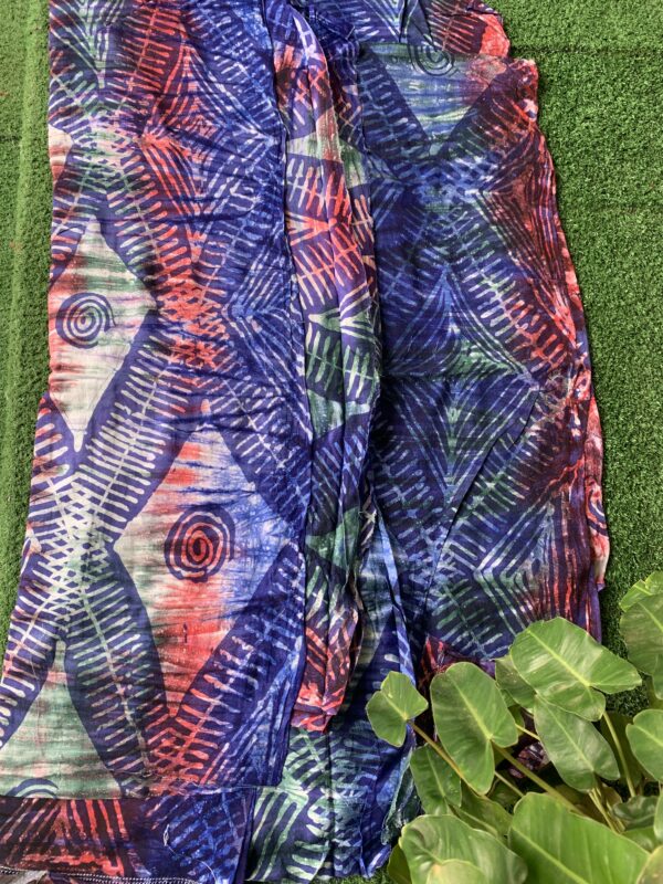 Batik Adire Design in Soft Cotton Long Length 5 yards