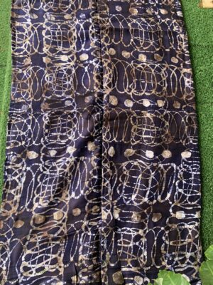 Batik Adire Design In Soft Cotton Long Length Fabric 5 yards