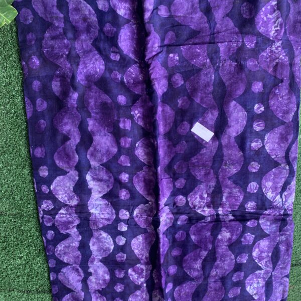 Batik Adire Design in Soft Cotton Long Length Fabric 5 yards