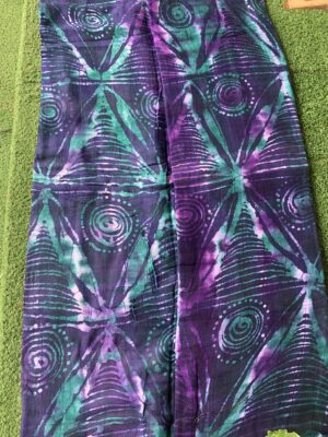 Batik Adire Design in Soft Cotton Long Length Fabric 5 yards