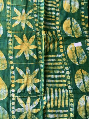 Batik Adire Design in Soft Cotton Long Length Fabric 5 yards