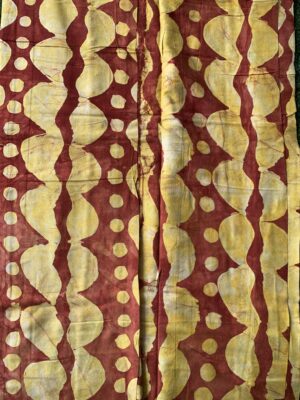 Batik Adire Design In Soft Cotton along Length Fabric 5 yards