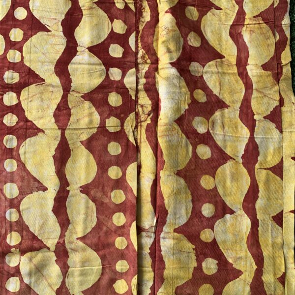 Batik Adire Design In Soft Cotton along Length Fabric 5 yards