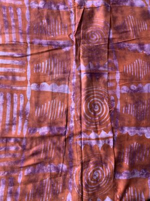 Batik Adire Design in Soft Cotton Long Length Fabric 5 yards