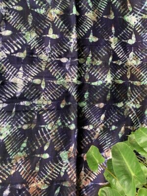 Batik Adire Design in Soft Cotton Long Length Fabric 5 yards
