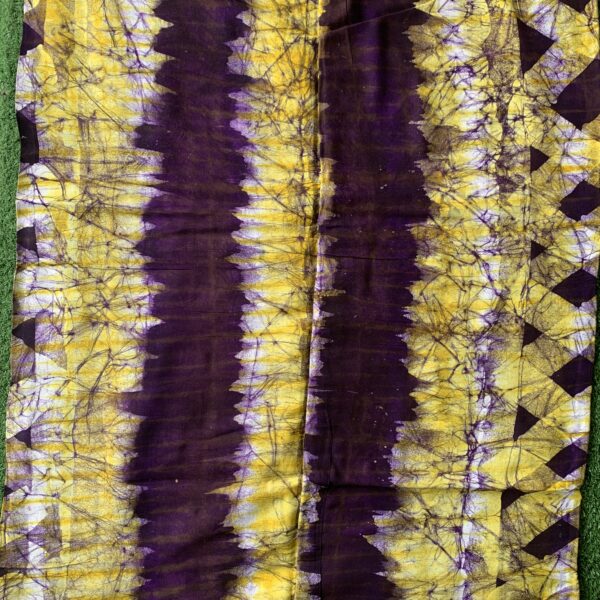 Batik Adire Design In Soft Cotton Long Length Fabric 5 yards