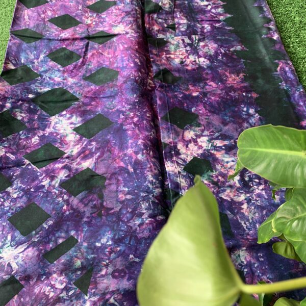 Batik Adire Design in Soft Cotton Long Length Fabric 5 yards