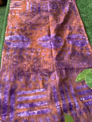 Batik Adire Design in Soft Cotton Long Length Fabric 5 yards