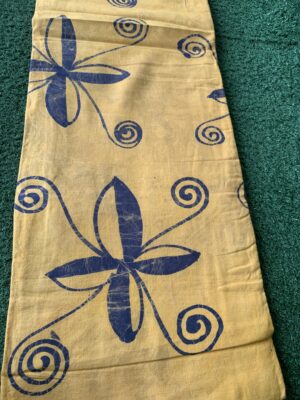 Batik Adire Design in Linen Fabric 4yards